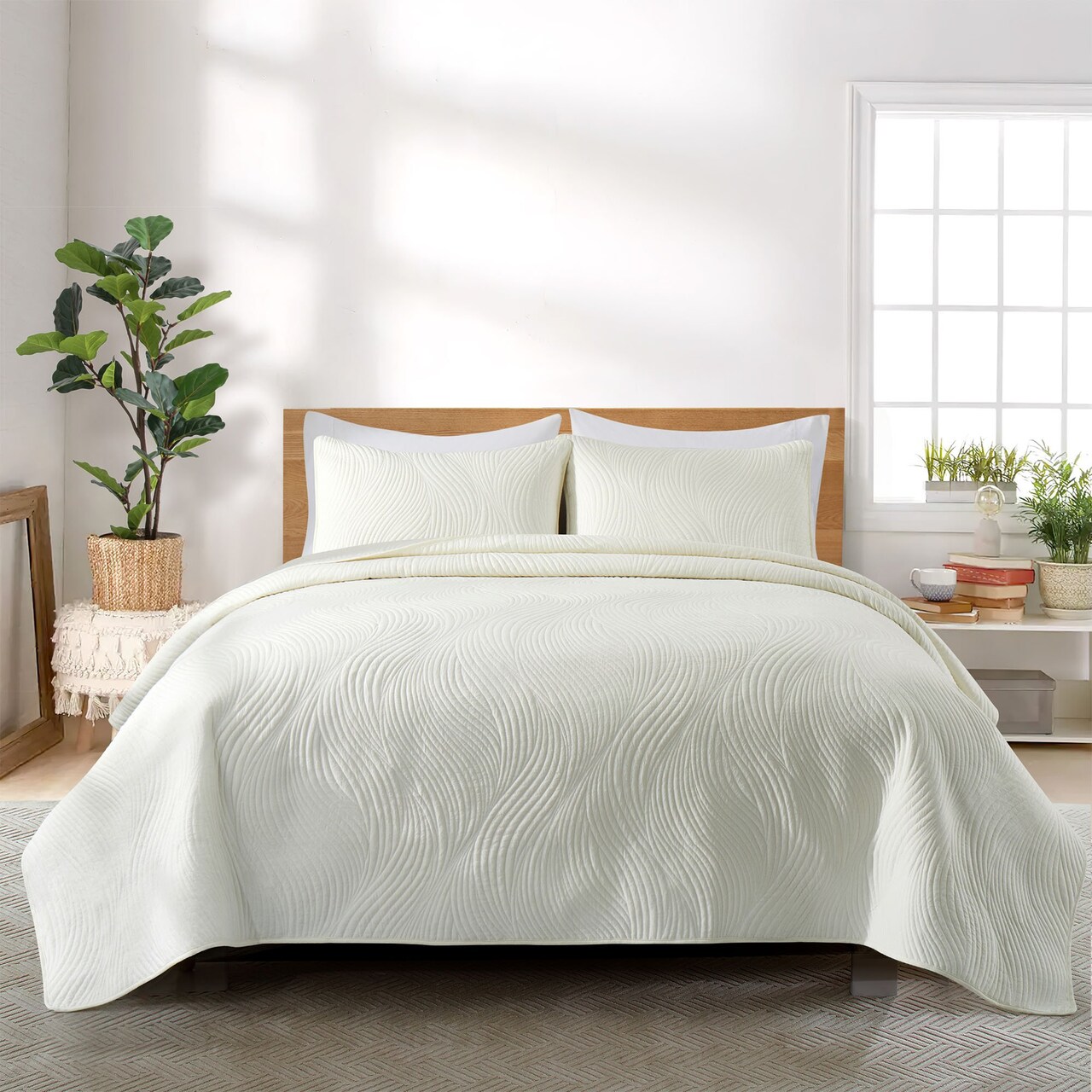 Peace Nest 3 Piece Lightweight Coverlet Set Quilt With Shams Various Colors